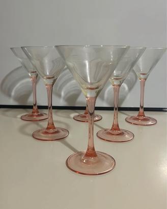 Set di bicchieri da cocktail vintage