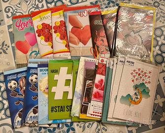 Lotto 140 biglietti auguri