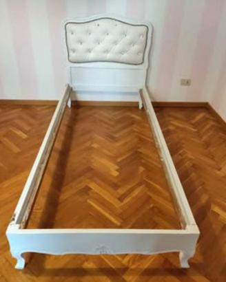letto singolo shabby