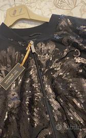 Giacca elegante con pizzo e paillettes