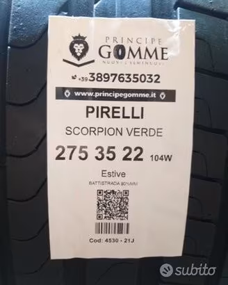 2 gomme 275 35 22 pirelli a4530
