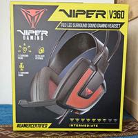 Cuffie Viper Gaming V360 - Surround 7.1 - Nuove.