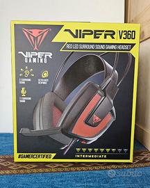 Cuffie Viper Gaming V360 - Surround 7.1 - Nuove.