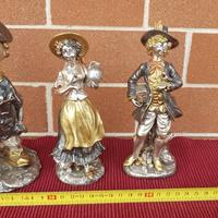 3 Statue in argento 925 d'epoca 1937