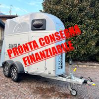 Trailer van per cavalli humbaur single alu