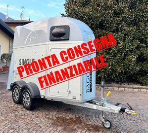 Trailer van per cavalli humbaur single alu