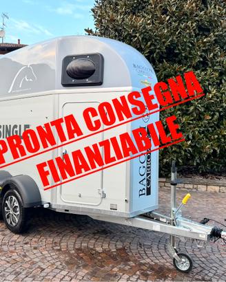 Trailer van per cavalli humbaur single alu