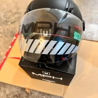 Casco Jet MPH XL nero opaco nuovo