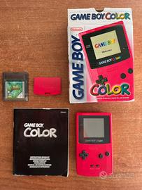 Gameboy color rosso boxato cib Originale + Tarzan