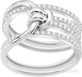 Anello Swarovski Fascia Argento Nodo d'Amore 12