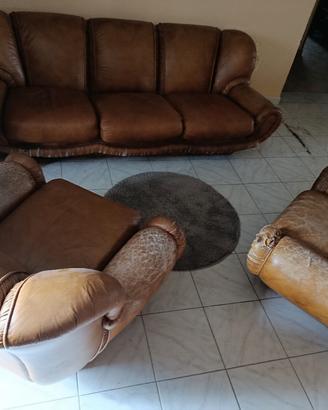 Divano vintage in pelle 