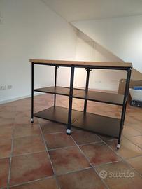 mobile/isola cucina, metallo legno
