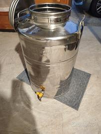 contenitore acciaio inox 50 lt per olio