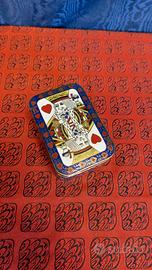 antico portagioie o portacarte in stile cloisonné