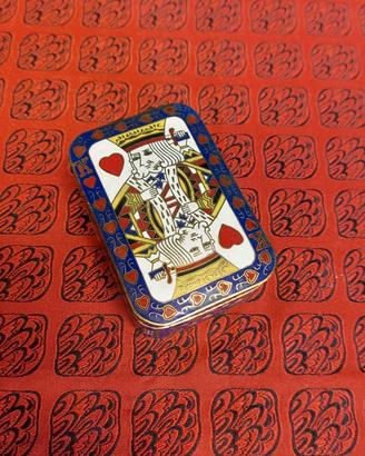 antico portagioie o portacarte in stile cloisonné