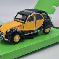 CITROEN 2CV 6 Charleston gialla - Welly - 1/24