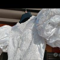 Vestito da sposa tg 46 con Perle e Swarovski