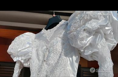 Vestito da sposa tg 46 con Perle e Swarovski
