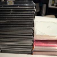 lotto 50 custodie slim per cd dvd usate