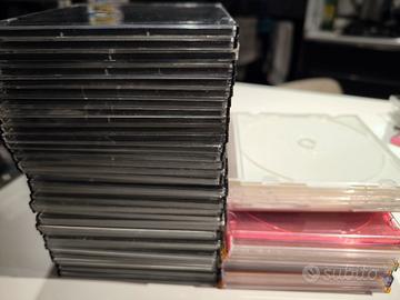 lotto 50 custodie slim per cd dvd usate