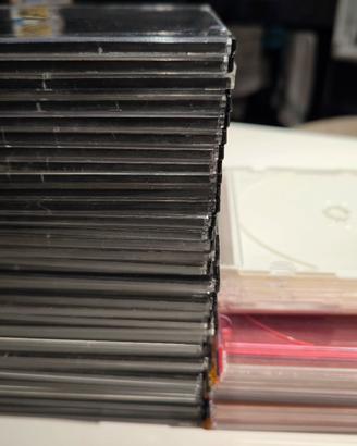 lotto 50 custodie slim per cd dvd usate