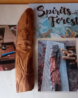 Alberi Spiriti degli alberi Wood Spirit Carving