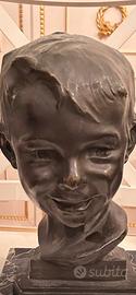 Statua bambino in bronzo del ‘900 G.Inghilleri
