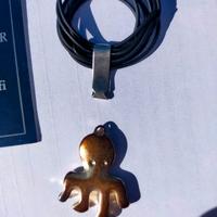 Ciondolo placcato in argento con laccetto 