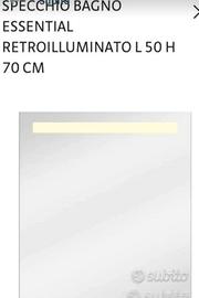 Specchio touch retroilluminato 