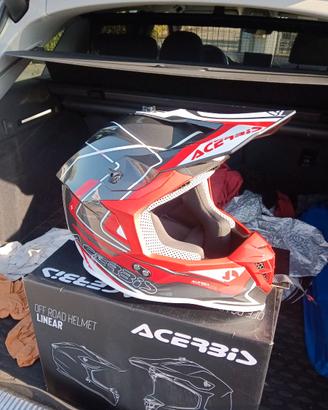 Casco cross acerbis XL nuovo
