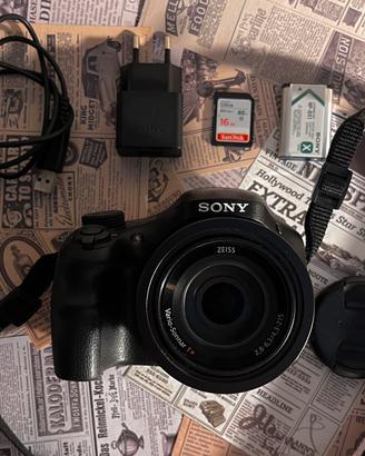 Sony Cybershot DSC-H350 - Zoom 50x - con accessori