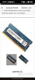 RMSA3260ME78HAF-2666 ramaxel 8GB 1RX8 PC4-2666V-SA