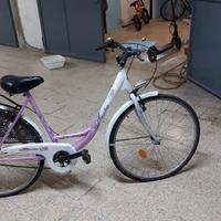 bicicletta Gloria rosa da ragazza