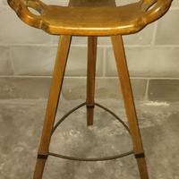 sgabello in legno inglese 