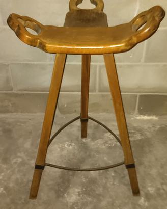 sgabello in legno inglese 