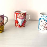 3 Tazze Disney con i Nani di Biancaneve