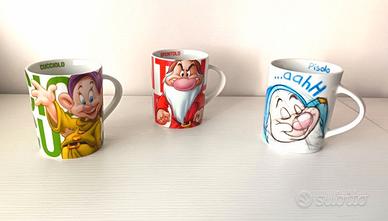 3 Tazze Disney con i Nani di Biancaneve