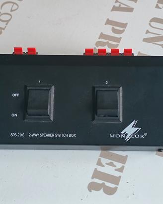 Selettore altoparlanti 2 vie Monacor  SPS-20S