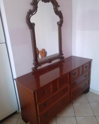 cassettiera con specchio 