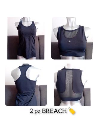 2 top sportivi donna nuovi con cartellino 