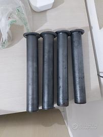 Set 4 Piedi per Rete a Doghe Gambe Letto 25 cm