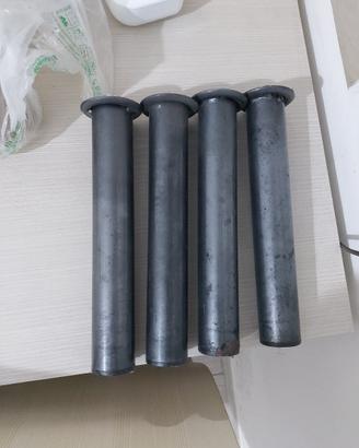 Set 4 Piedi per Rete a Doghe Gambe Letto 25 cm