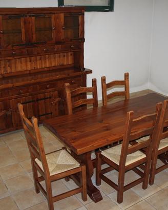 Arredamento rustico completo per cucina o taverna