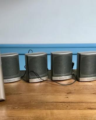 Impianto dolby 5 casse terratec grigio audio lotto