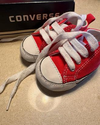 Scarpine neonato Converse First Star Rosse