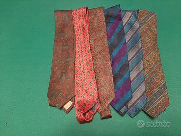 6 Cravatte di Basile usate poco.