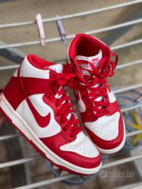 NIKE DUNK HIGT ROSSE