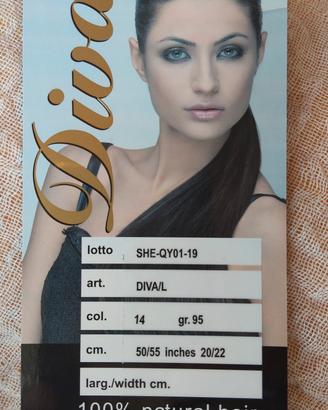 Coda Capelli Naturali Diva di She, biondo chiaro