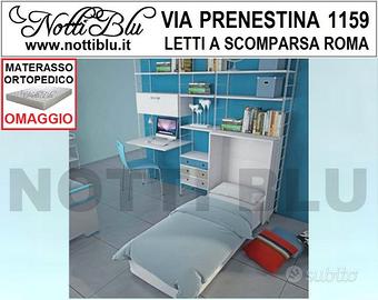 Letto a Scomparsa Matrimoniale VE055 con Materasso