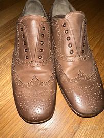 Prada scarpe in pelle suola in cuoio